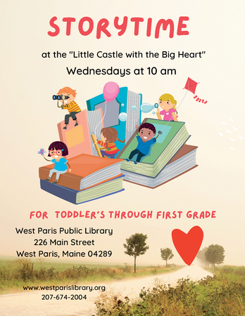 Story Time At The Little Castle With The Big Heart (8.5 × 11 In)